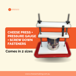 Cheese Press + Pressure Gauge + Screw Down Fasteners