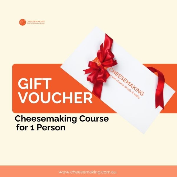 Cheesemaking course gift voucher 1pax