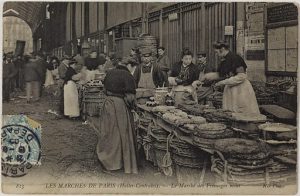 History of making cheese in black and white